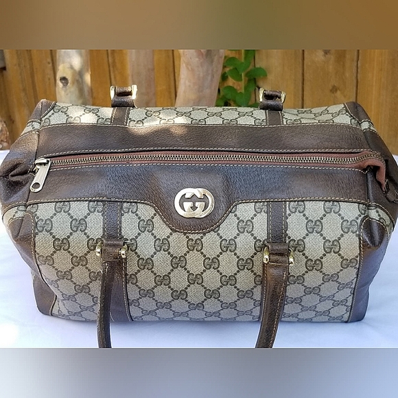 Auth Vintage Gucci train case and Boston handbag Set - Picture 11 of 16